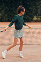 Eden Green Gingham 13 Inch Willis Tennis Skirt