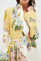 Multi Oleander Mini Dress