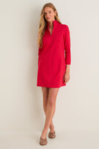 Red Ponte Clifton Dress