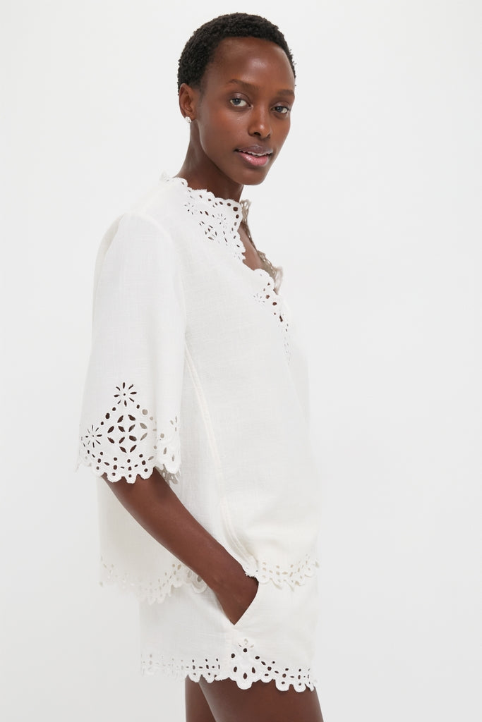 White Shana Blouse