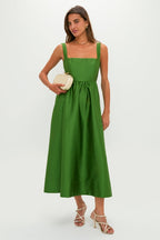 Green Dupioni Esme Dress