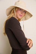 Beige Holiday Bucket Hat