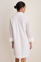 White Eyelet Megan Dress