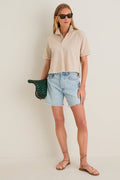 Sandstone Pique Holmes Boyfriend Polo
