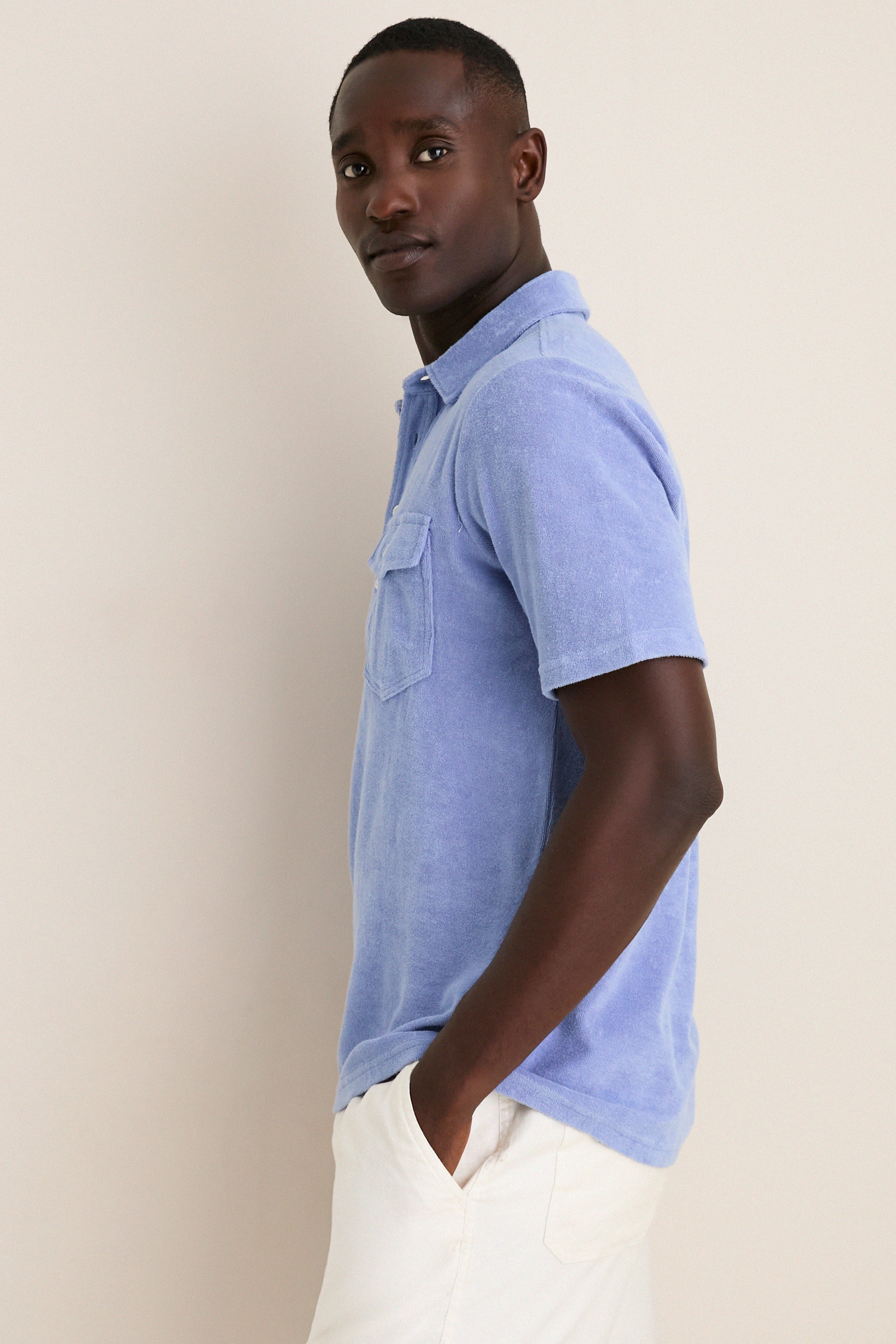 Perry Winkle Terrycloth Players Shirt
