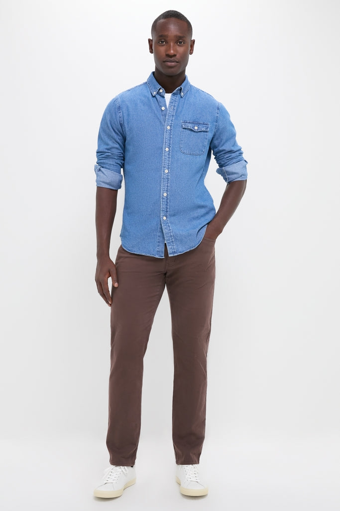 Dark Indigo Washed Denim Shirt