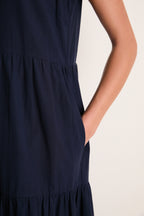 Navy Sleeveless Mabel Maxi Dress