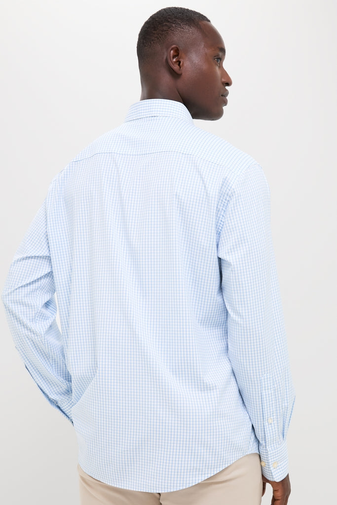 Cottage Blue Hanford Performance Twill Sport Shirt