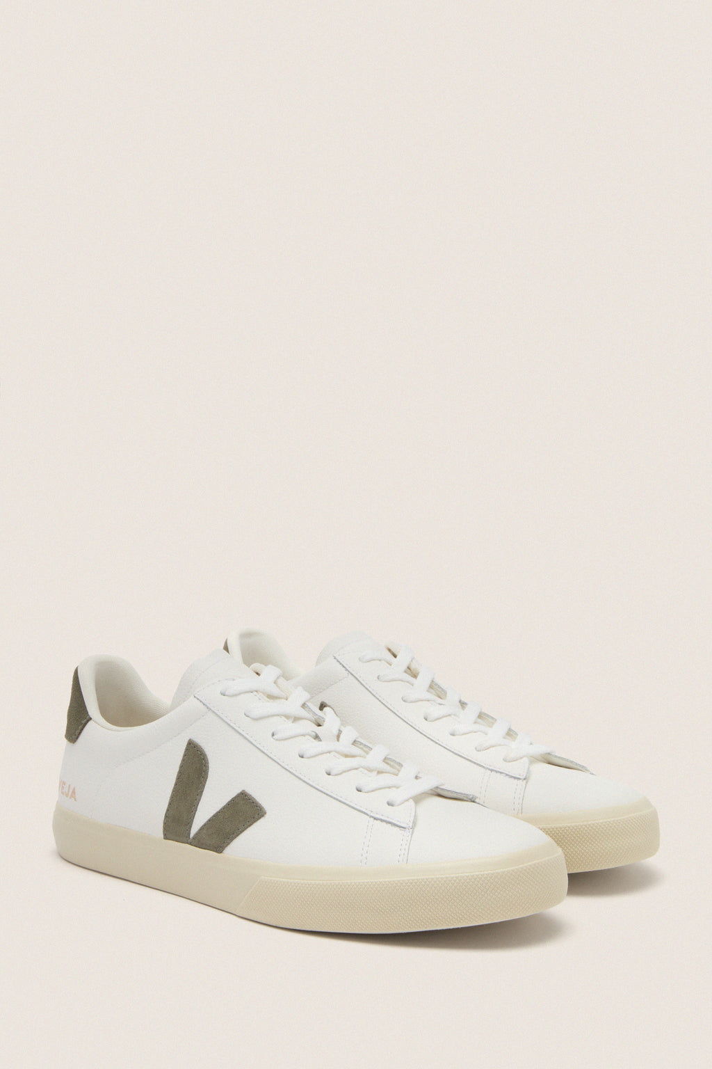 Mens Extra White Kaki Campo Sneakers