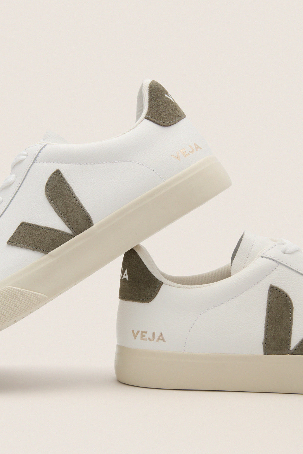 Mens Extra White Kaki Campo Sneakers