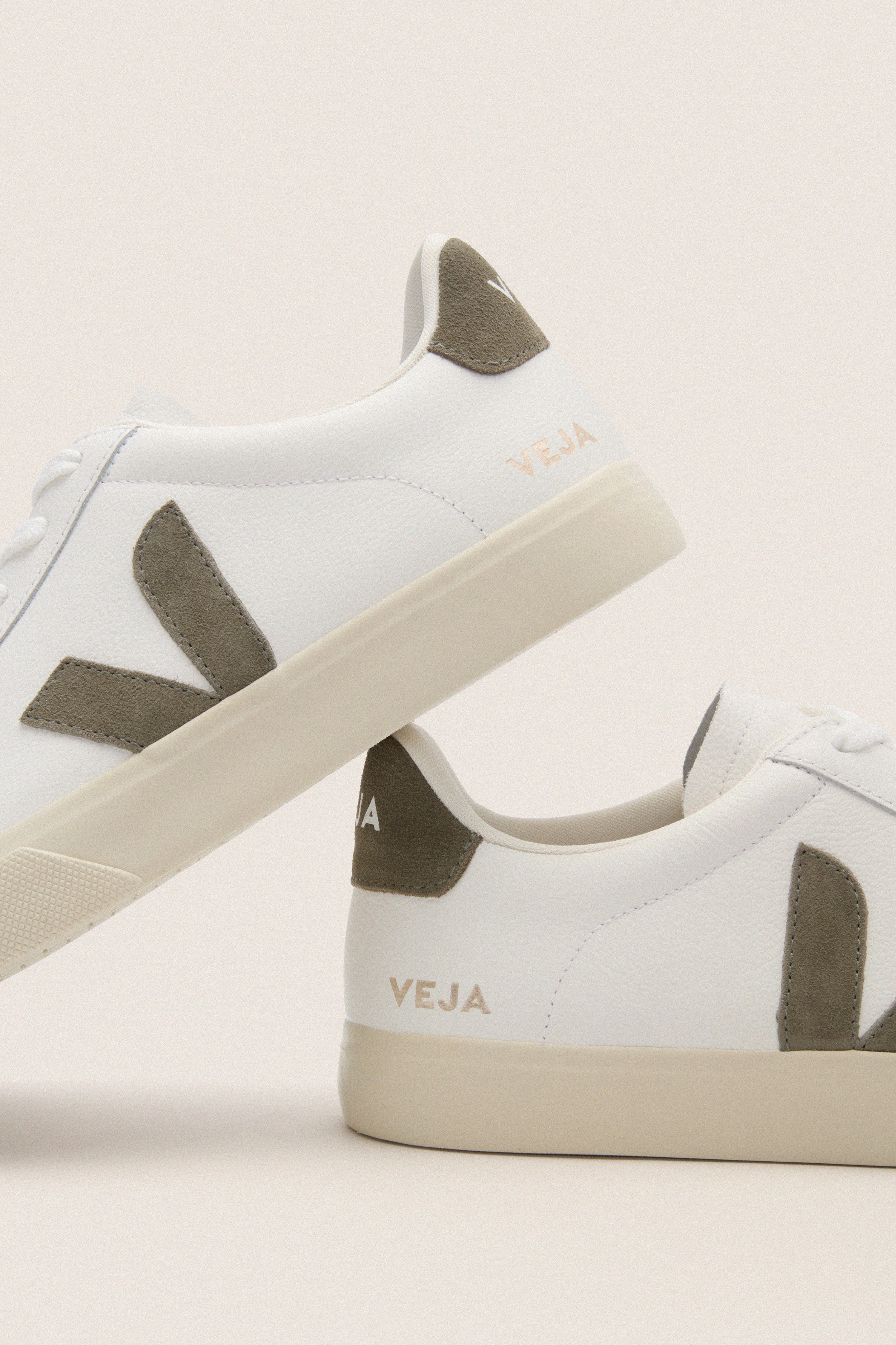 Mens Extra White Kaki Campo Sneakers