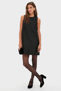 Black and Red Multicolored Dot Tights