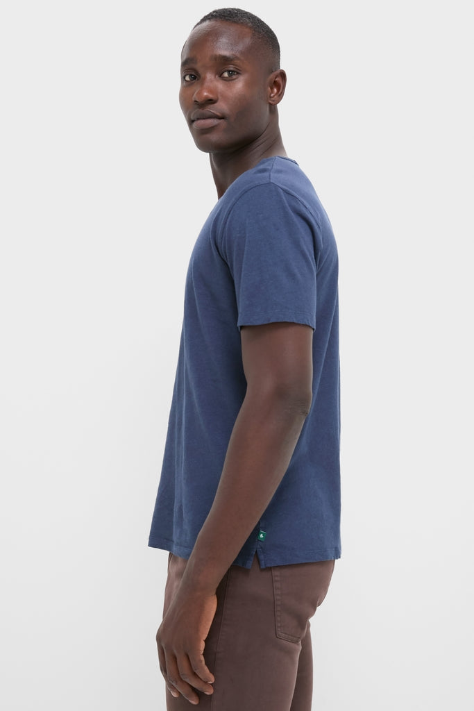 Nautical Blue Drift Linen Tee