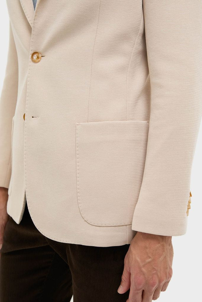 Tan Knit Travel Blazer