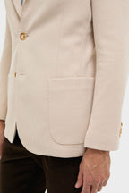 Tan Knit Travel Blazer
