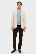 Tan Knit Travel Blazer