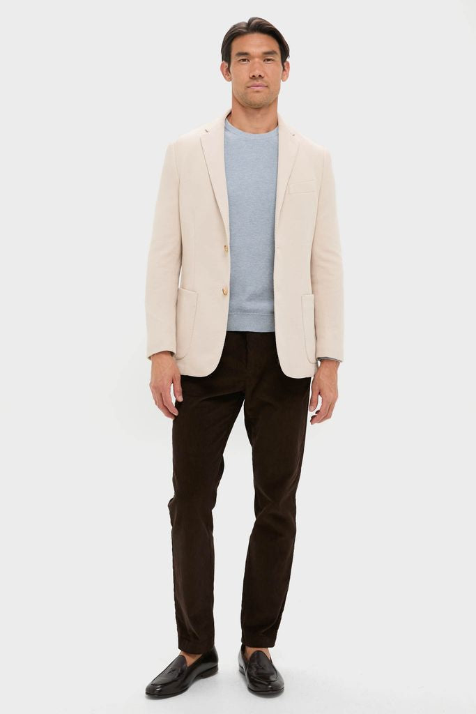 Tan Knit Travel Blazer