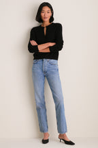 Black Cashmere Riley Cardigan