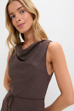 Chocolate Serine Maxi Dress