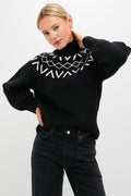 Black Marcie Fairisle Yoke Knit