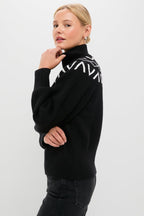 Black Marcie Fairisle Yoke Knit