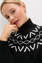 Black Marcie Fairisle Yoke Knit
