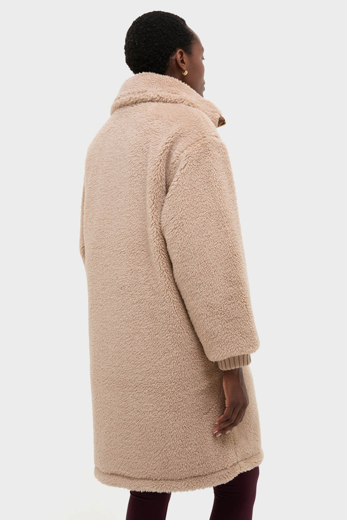 Light Taupe and Cocoa Dust Theia Reversible Coat