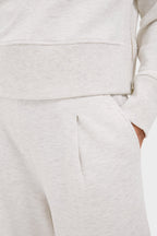 Ivory Marl Extra Wide Leg Sweatpant 29.5