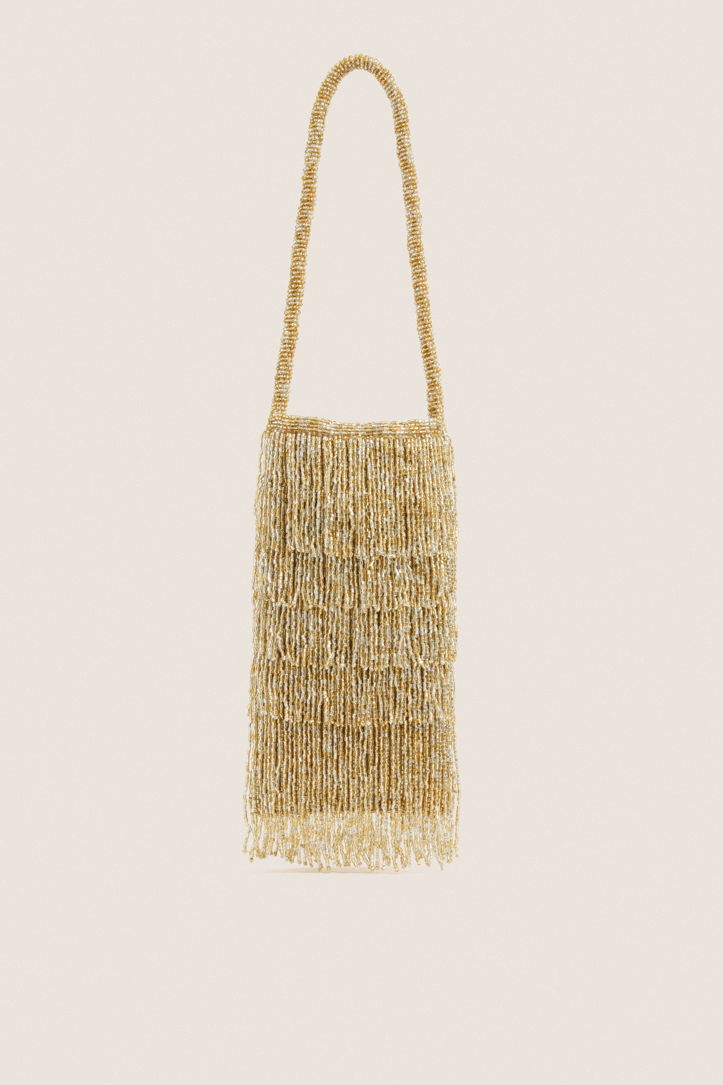 Gold Beaded Josephine Mini Bag