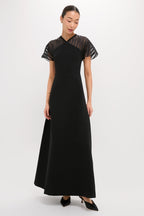 Black Crepe Annelise Dress