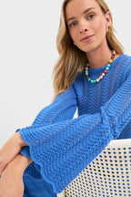Cerulean Knit Comporta Midi Dress