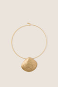 Gold Clam Shell Lillian Necklace
