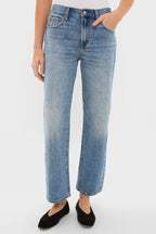 Metropolis Lexi Mid Rise Bowed Straight