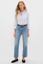 Metropolis Lexi Mid Rise Bowed Straight