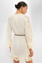 Cream Awaken Embroidered Tunic