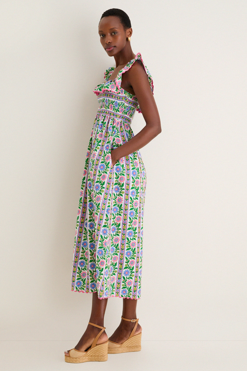 Folk Border Carrie Dress