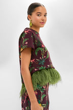 Zooflora La Scala Tee with Feathers
