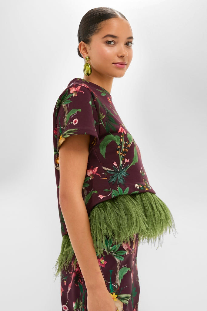 Zooflora La Scala Tee with Feathers
