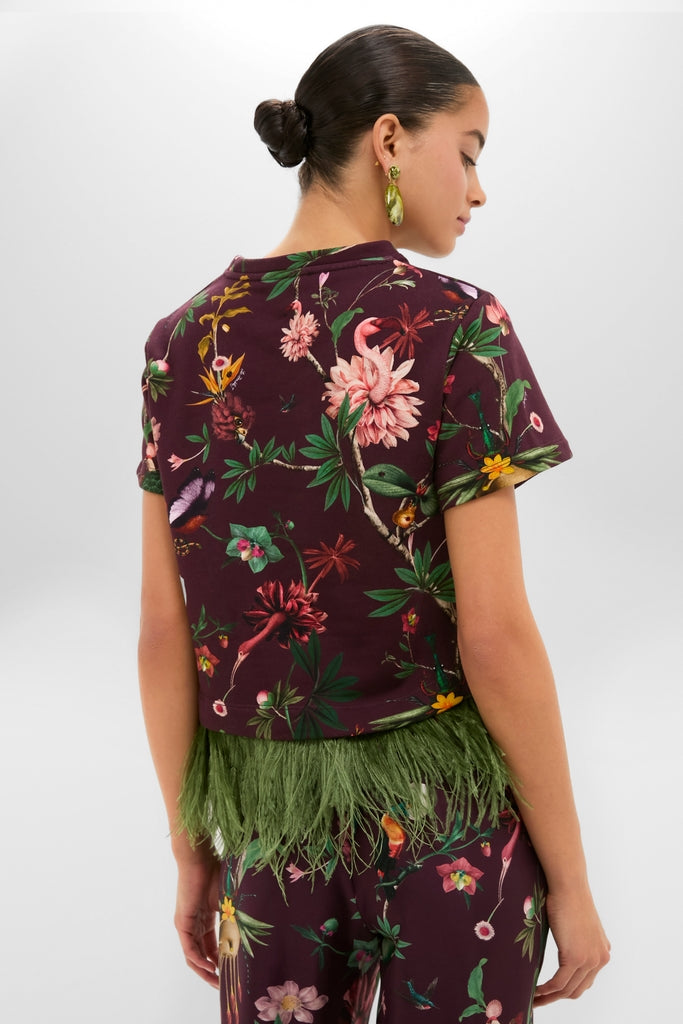 Zooflora La Scala Tee with Feathers