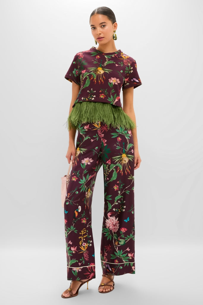 Zooflora La Scala Tee with Feathers