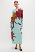 Peony Placee Long Sleeve Swing Dress