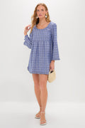 Azure Ikat Clara Dress