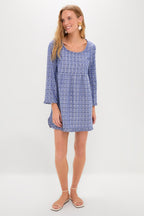 Azure Ikat Clara Dress