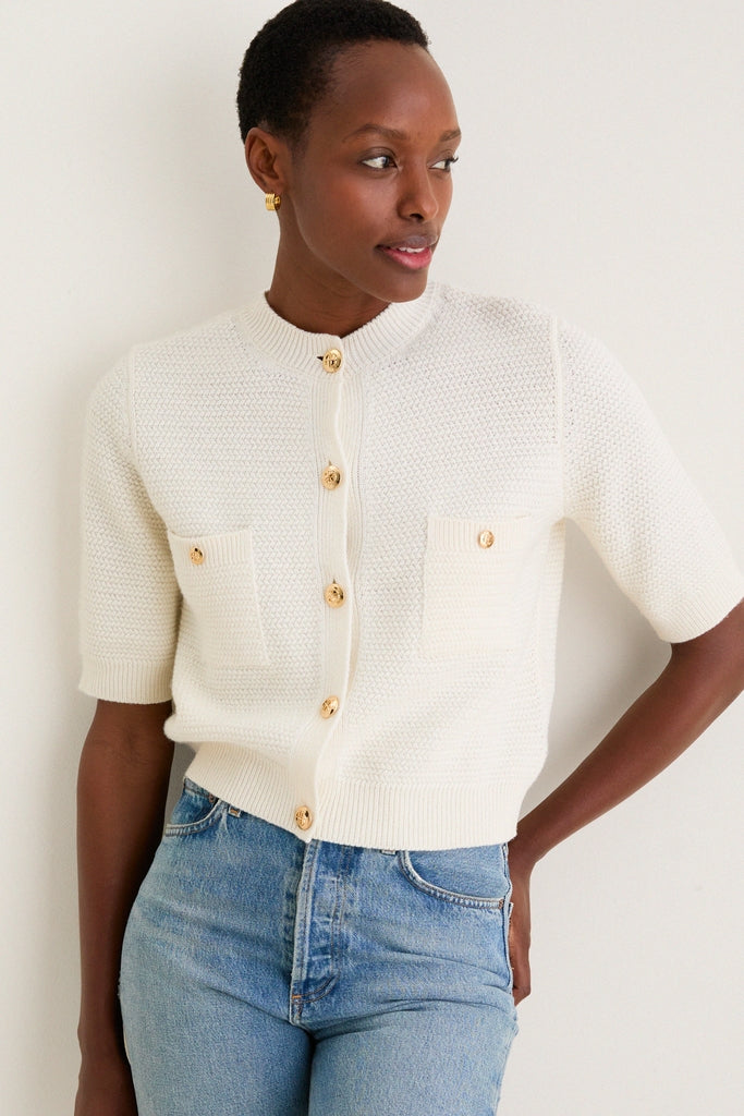 Ivory Christa Cardigan