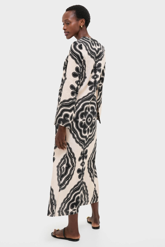 Niku Cream Theodora Column Dress