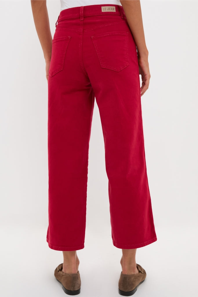 Red Juliette High Rise Wideleg Ankle