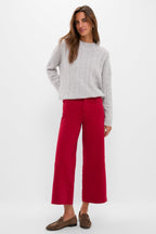Red Juliette High Rise Wideleg Ankle