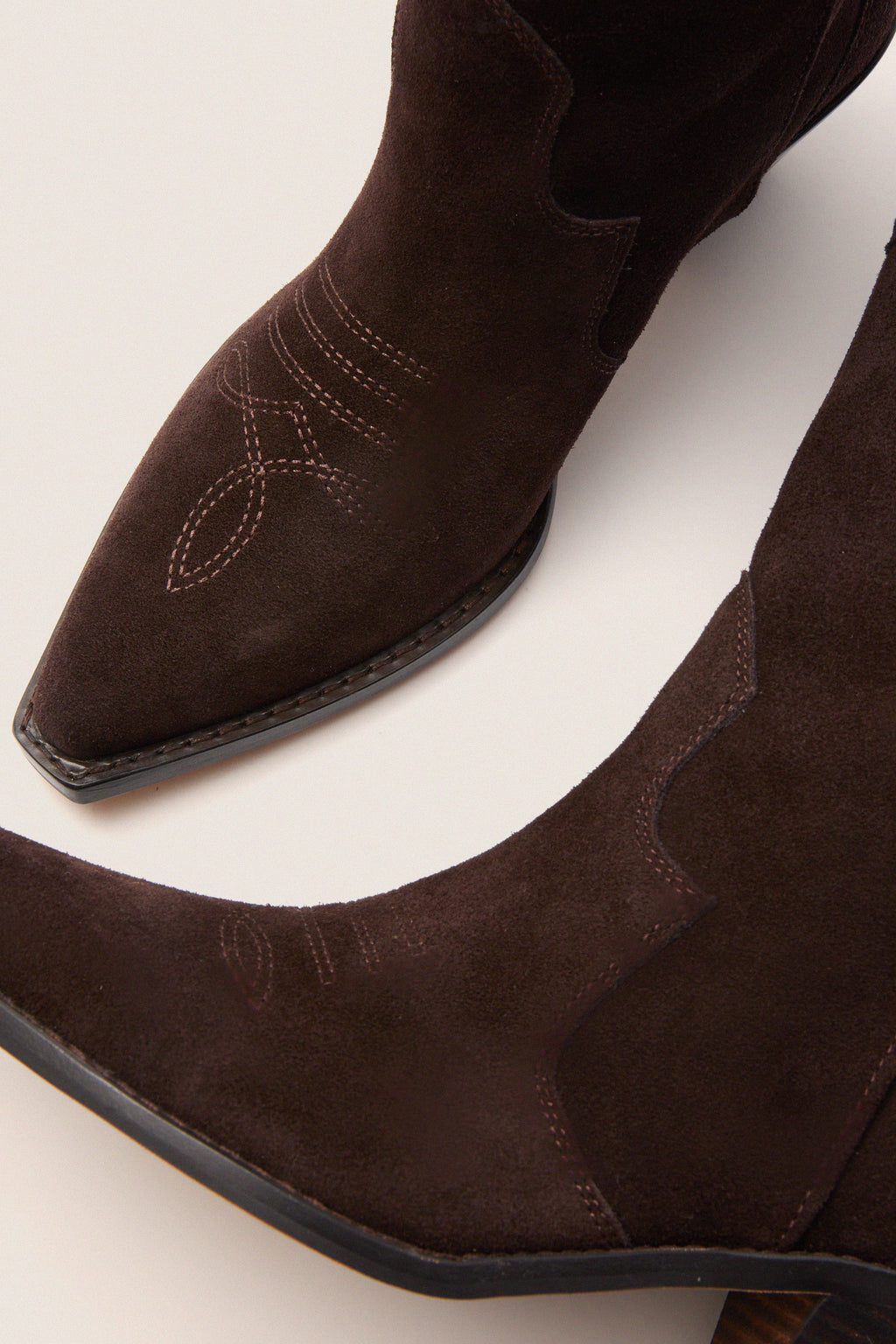 Dark Espresso Suede Wilson Cowboy Boots