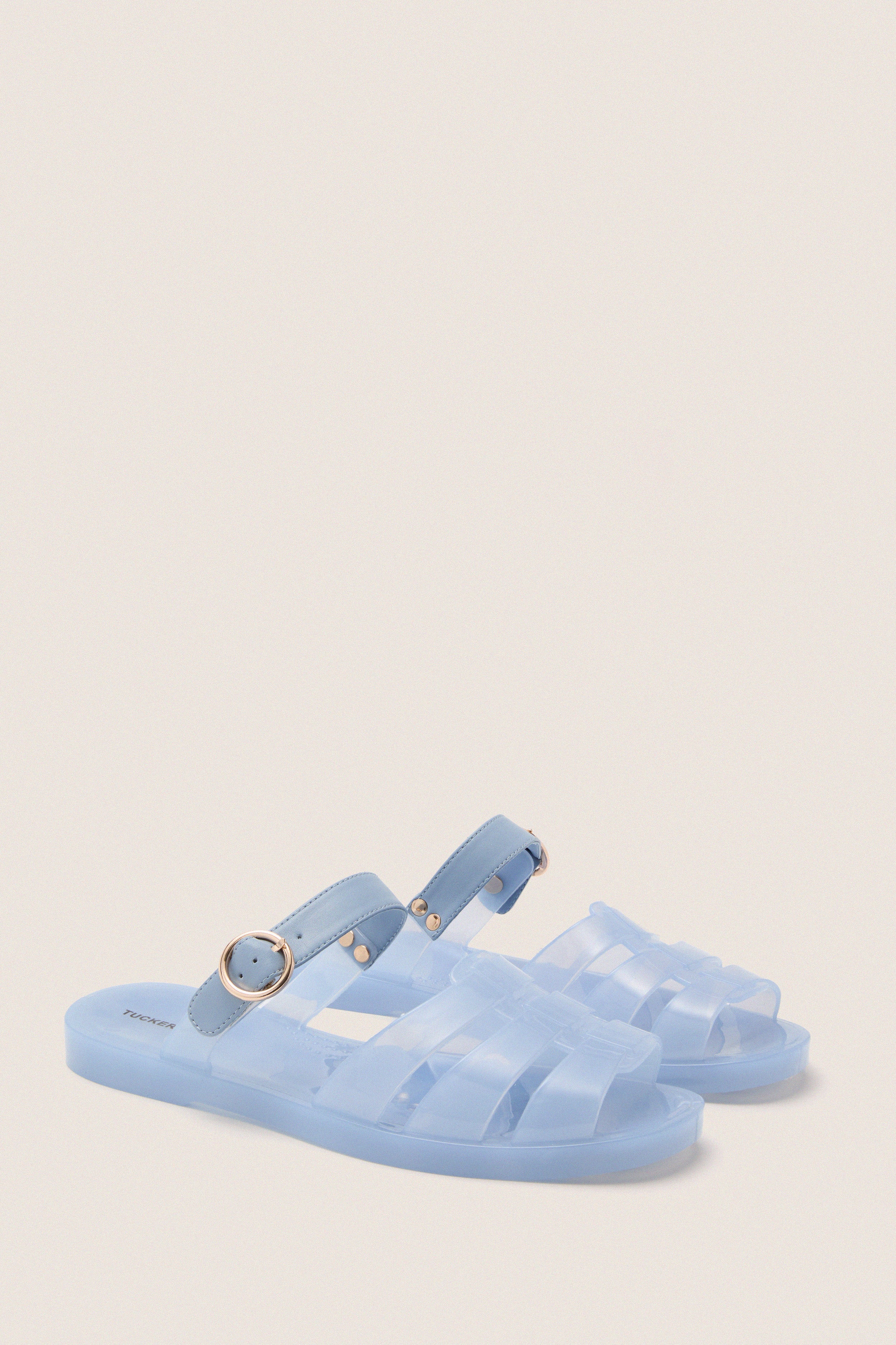 Blue Riley Jelly Sandals