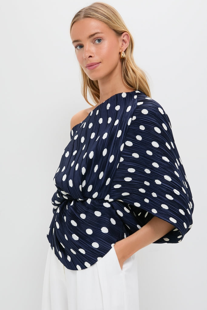 Small Dot Deep Lake Cami Top